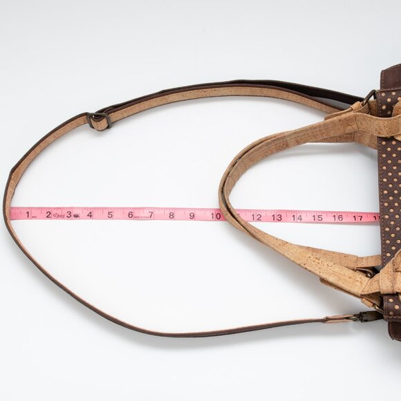 Artelusa Cork Handbag Laser Cut Purse Crossbody Shoulder Bag Tan Brown - Picture 14 of 16